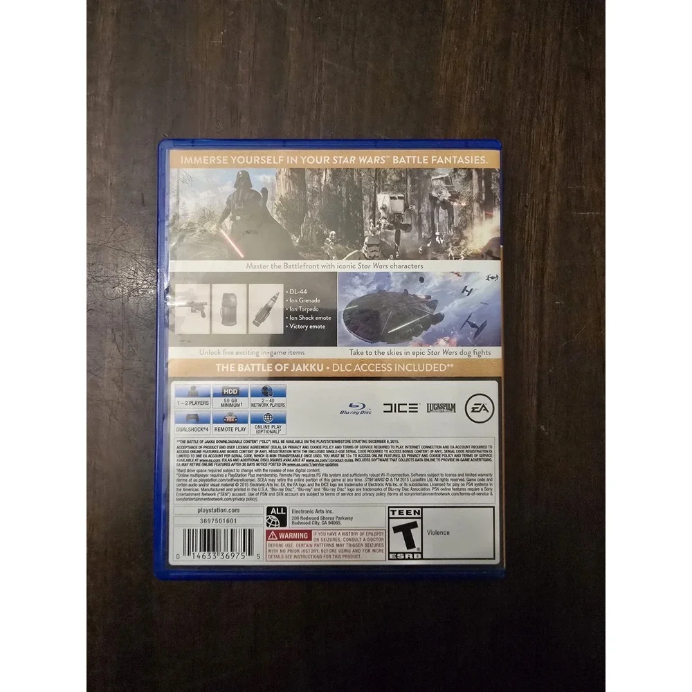 Star Wars Battlefront Deluxe Edition Sony PlayStation 4 2015 PS4